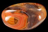 Polished, Banded Carnelian Agate - Madagascar #145944-1